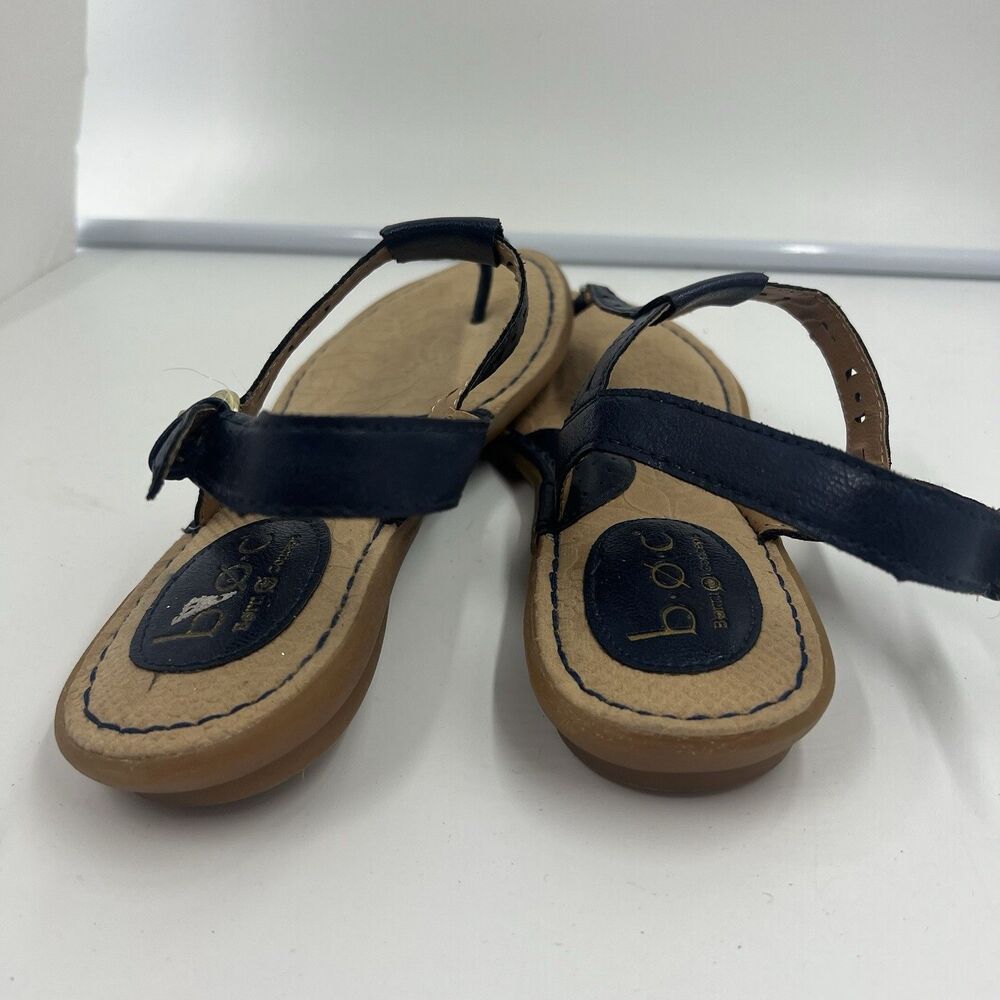 B.O.C. by Born Sandals Charel Comfort Thong Buckle Summer Navy Women’s Size 7 - Picture 4 of 6